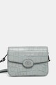 Шкіряна сумочка Tory Burch Robinson лицьова шкіра блакитний 165371.400