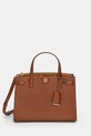Tory Burch poseta de piele Robinson nu incape in A4 maro 166201.223