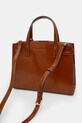 Accesorii Tory Burch poseta de piele Robinson 166201.223 maro