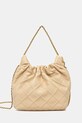 Tory Burch torebka skórzana Fleming skóra licowa beżowy 162451.700