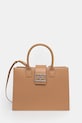 Torba Armani Exchange imitacija zrnate kože smeđa XW000305.AF12039