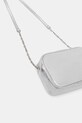 Accesorii Patrizia Pepe poseta de piele 8B0071.L138 argintiu