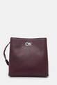 Kabelka Calvin Klein jednofarebný burgundské K60K612803