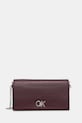 Kabelka Calvin Klein jednofarebný burgundské K60K612806
