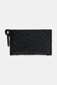 AllSaints portofel de piele HEX SNAKE piele negru W381XB