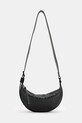 Kožená kabelka AllSaints HALFMOON SNAKE přírodní kůže černá W387XB