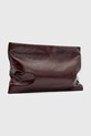 Kožna pismo torbica AllSaints BETTINA CLUTCH W393XB bordo SS25
