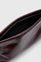 Kožna pismo torbica AllSaints BETTINA CLUTCH bordo W393XB