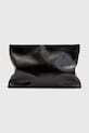 Δερμάτινη τσάντα ώμου AllSaints BETTINA CLUTCH λείο δέρμα μαύρο W393XB