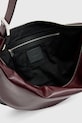 Шкіряна сумочка AllSaints HALF MOON бордо W394XB