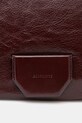 AllSaints torebka skórzana MADEA SHOULDER bordowy W395XB