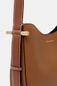 Δερμάτινη τσάντα Victoria Beckham καφέ B125AAC006190A