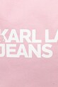 Βαμβακερή τσάντα Karl Lagerfeld Jeans ροζ A1W50002