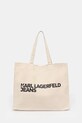 Βαμβακερή τσάντα Karl Lagerfeld Jeans υφασμάτινο μπεζ A1W50002