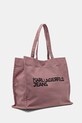 Karl Lagerfeld Jeans geanta de bumbac A1W50002 roz AW25