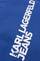 Хлопковая сумка Karl Lagerfeld Jeans голубой A1W50002