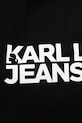 Bavlnená taška Karl Lagerfeld Jeans čierna A1W50002