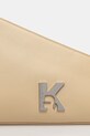 Kožená kabelka Karl Lagerfeld Jeans béžová A1W30334