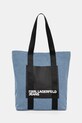 Traper torba Karl Lagerfeld Jeans bez remena plava A1W50091