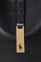 Kožená kabelka Polo Ralph Lauren 428944017 čierna