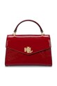 Lauren Ralph Lauren torebka skórzana skóra licowa czerwony 431958994