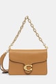 Kožená kabelka Coach TABBY usňová koža béžová CY919