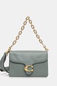 Coach geantă de piele TABBY uni verde CY919