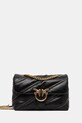 Pinko borsa a mano in pelle applique nero 100038.A26T