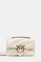 Pinko torebka skórzana nie mieści A4 beżowy 100039.A26T
