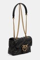 Kožna torba Pinko 100039.A26T crna SS25