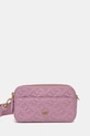 Kožená kabelka Pinko nášivka ružová 104292.A1YB
