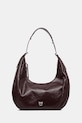 Pinko poșetă de piele uni burgundia 104295.A26J