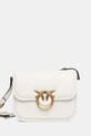 Δερμάτινη τσάντα Pinko λείο δέρμα λευκό 104297.A26L