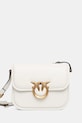 Δερμάτινη τσάντα Pinko λείο δέρμα λευκό 104297.A26L