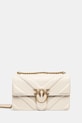 Шкіряна сумочка Pinko аплікація бежевий 104549.A26Z
