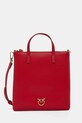 Kožená kabelka Pinko usňová koža červená 102746.A0F1