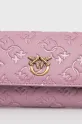 Pinko pochette di pelle violetto 103765.A1YB