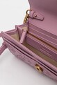Kožená listová kabelka Pinko 103765.A1YB fialová