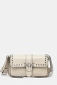 Kožená kabelka Pinko nášivka béžová 104524.A28D