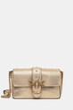 Велурена чанта Pinko велур злато 104345.A27K