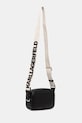Kožená kabelka Karl Lagerfeld A1W30024 čierna SS25