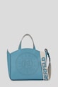 Кожаная сумочка Karl Lagerfeld кожа голубой A1W30058