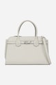 Kožená kabelka Karl Lagerfeld přírodní kůže bílá A1W30148