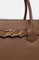 Karl Lagerfeld borsa a mano in pelle marrone A1W30148