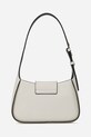 Kožená kabelka Karl Lagerfeld A1W30149 bílá SS25