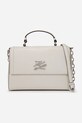 Δερμάτινη τσάντα Karl Lagerfeld λείο δέρμα λευκό A1W30170