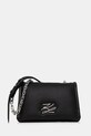 Шкіряна сумочка Karl Lagerfeld аплікація чорний A1W30175