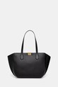 Karl Lagerfeld poseta de piele uni negru A1W30397