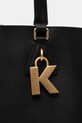 Kožená kabelka Karl Lagerfeld čierna A1W30410