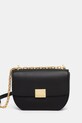 Karl Lagerfeld poseta de piele uni negru A1W30445